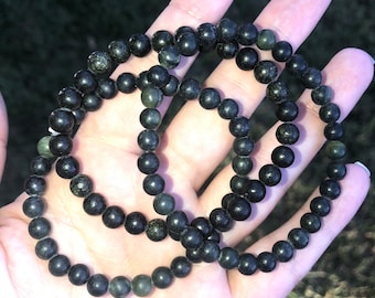 Nephrite Jade Beaded Bracelet