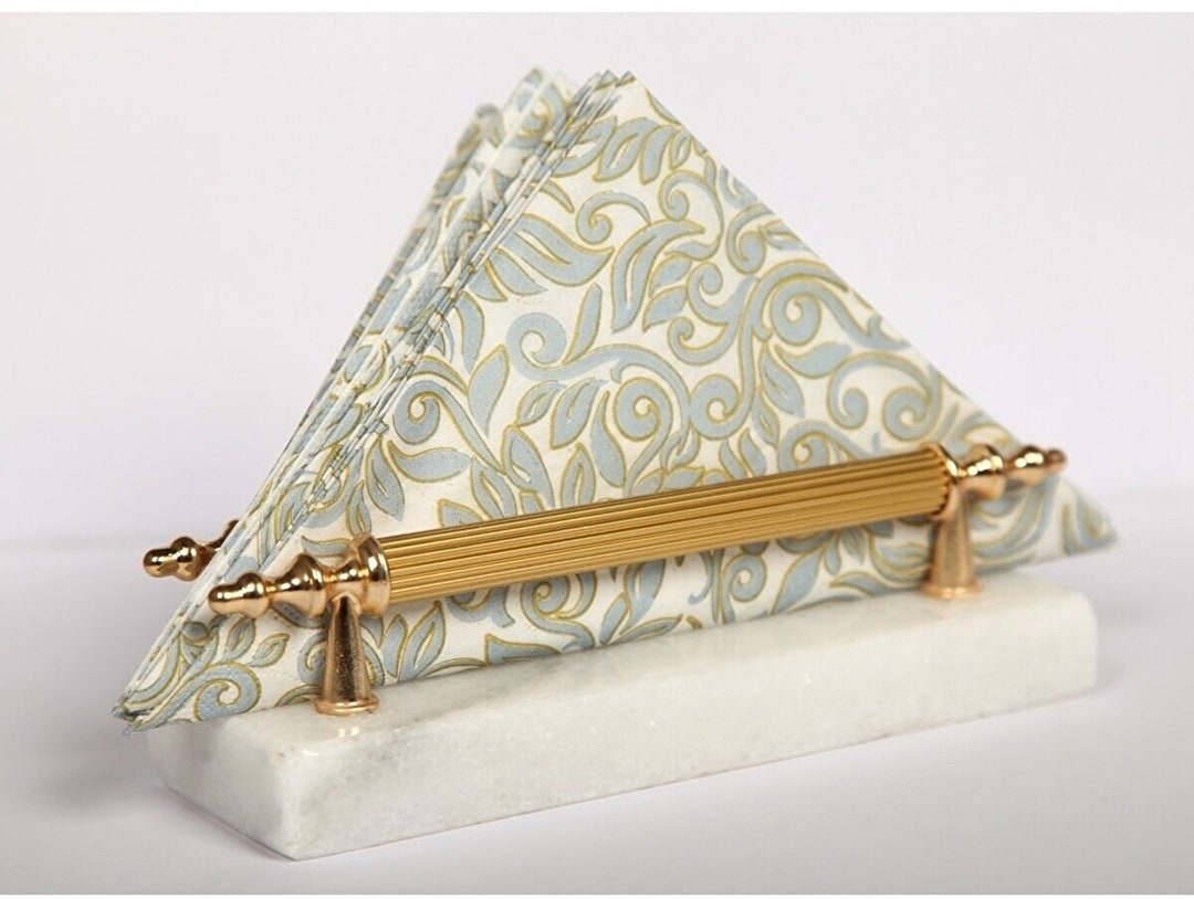 Real Marble Napkin Holder Modern Napkin Holder Letter Etsy