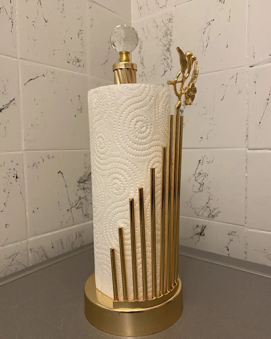 Gold Paper Towel Holder Cute Paper Towel Holder Paper Towel Etsy