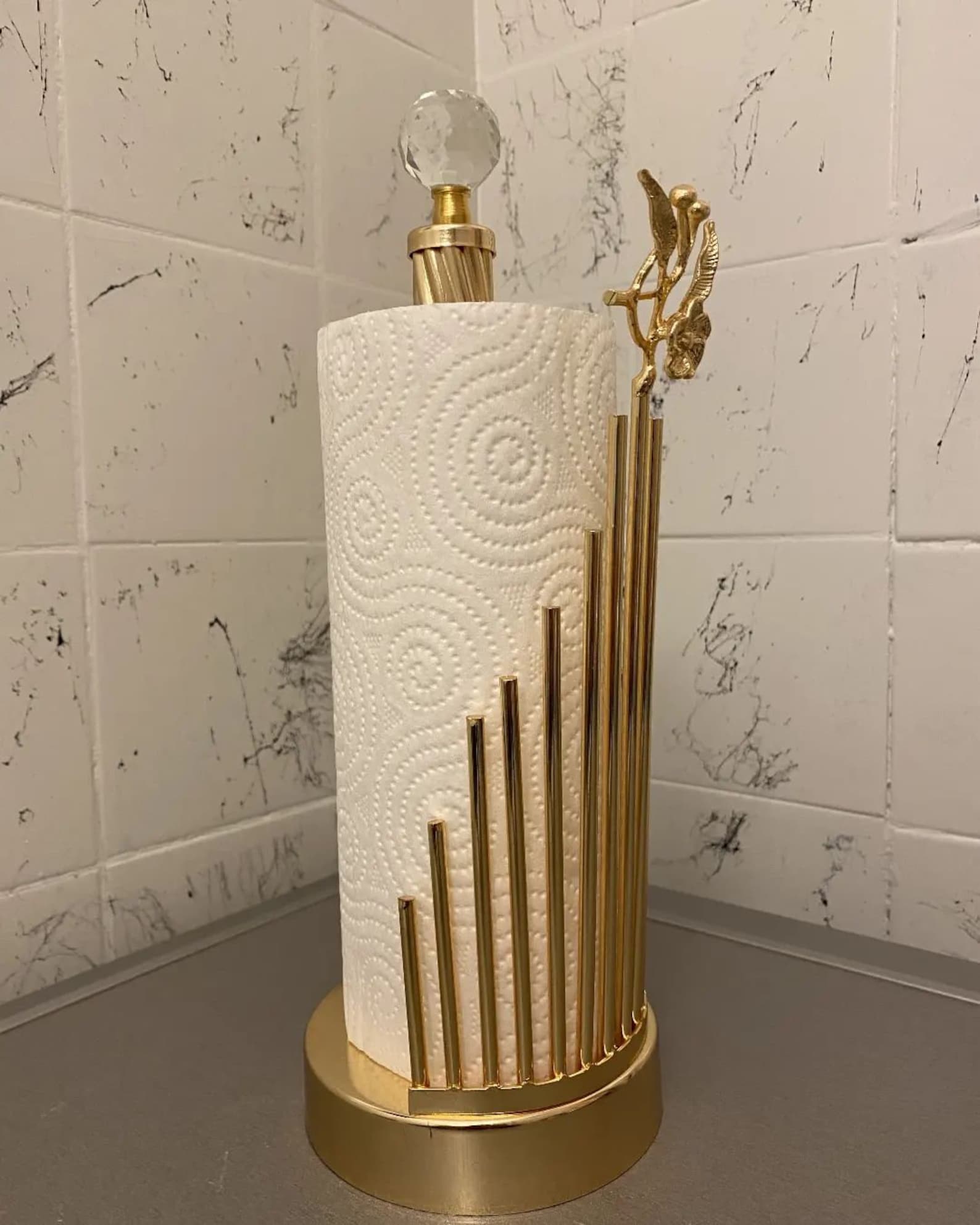 Gold Paper Towel Holder Cute Paper Towel Holder Paper Towel Etsy