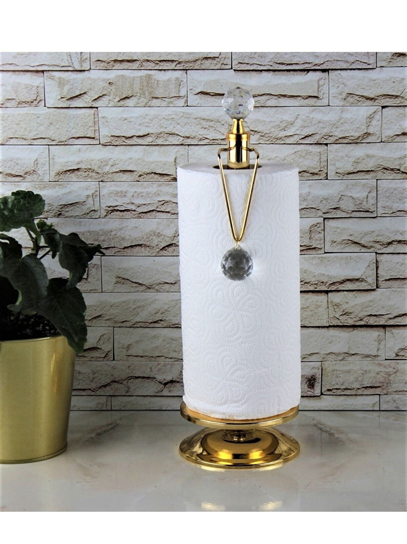 Glass Crystal Paper Towel Holder Cute Paper Towel Holder Etsy