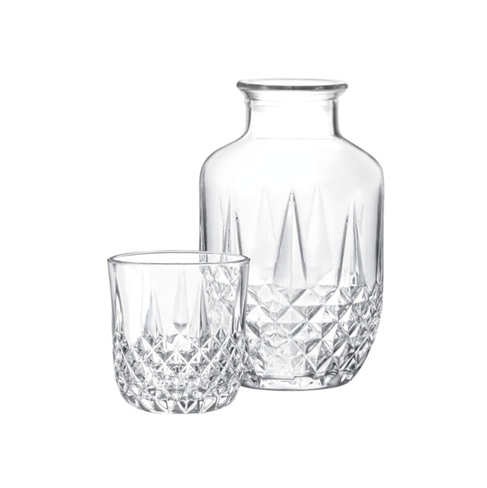 Crystal Bedside Carafe With Glass Carafe Set Carafe and Etsy