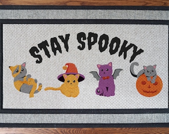Halloween Doormat Cat Doormat Fall Doormat Halloween Welcome Mat Cute Halloween Doormat Home Decor Spooky Season Home Doormat
