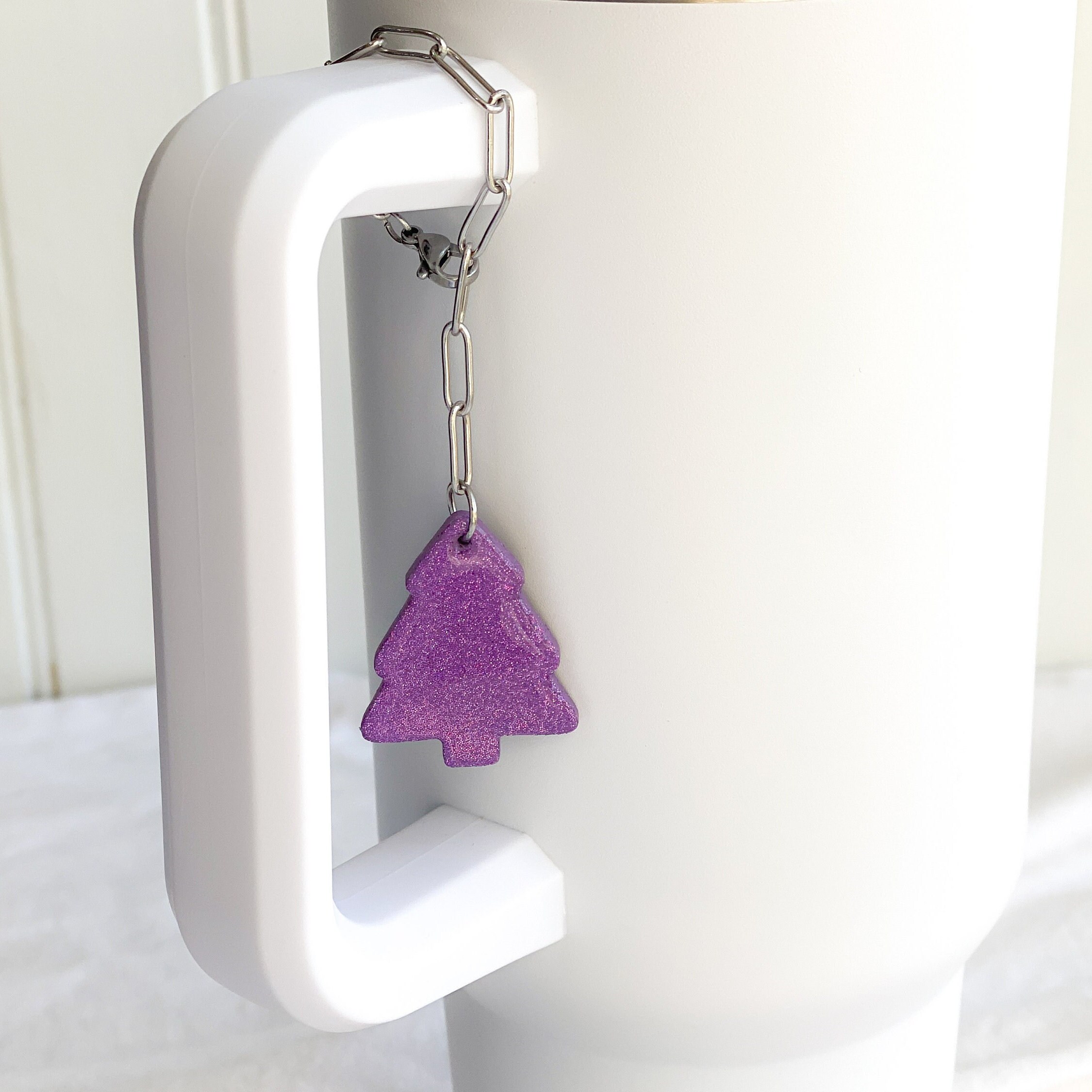 Purple Stanley Cup Charm, Stanley Cup Accessories, Stanley Cup Gift, Uncommon Goods, Birthday Gift Ideas