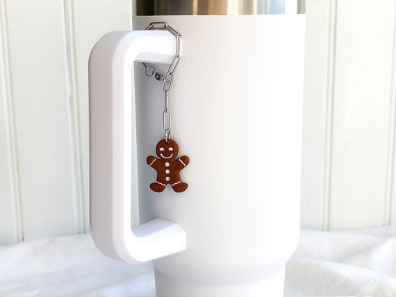 Gingerbread Man Stanley Cup Charm Christmas Stanley Cup Cup Handle Charm  Polymer Clay Charm Tumbler Accessories Gifts Under 10 