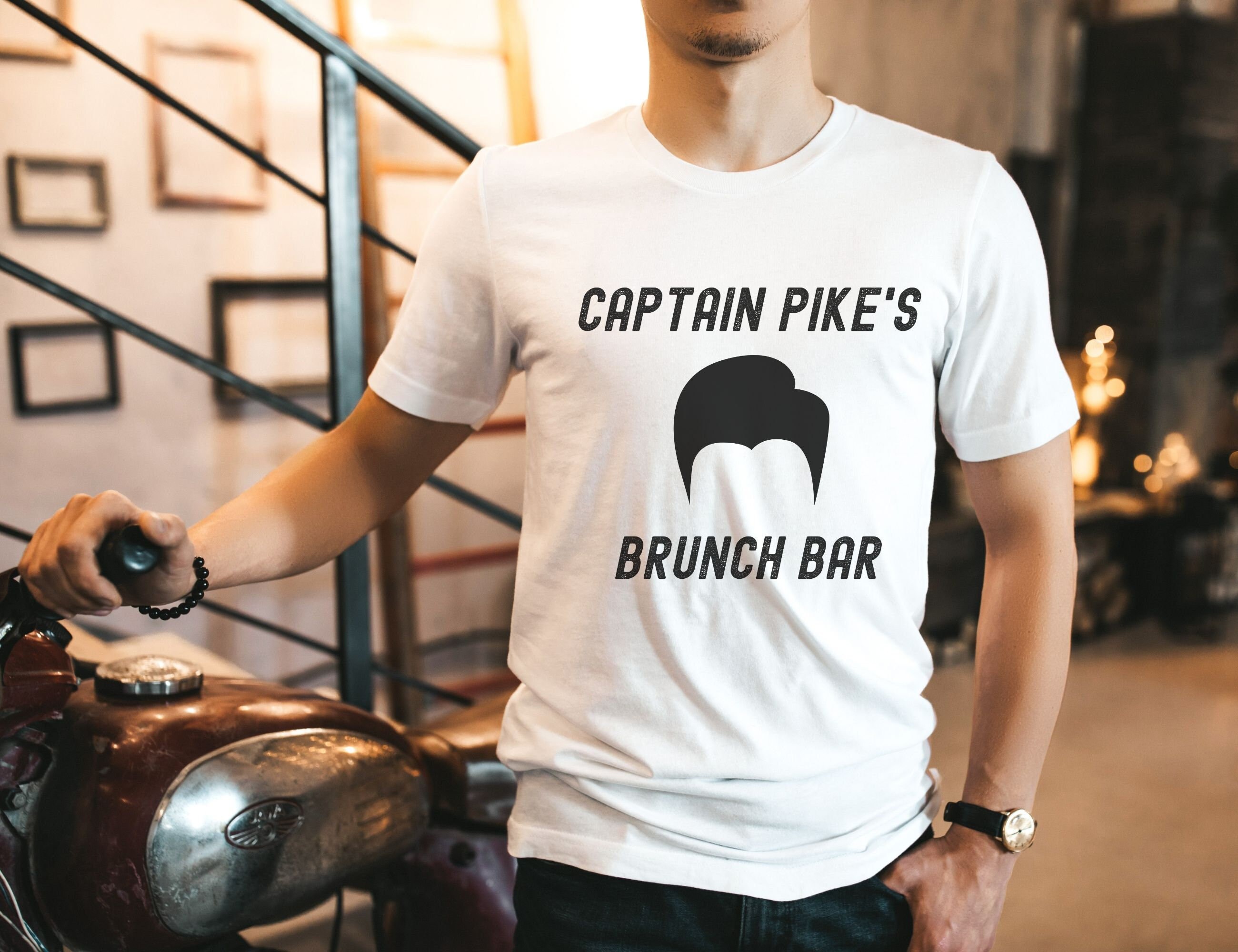 Captain Pike's Brunch Bar | Captain Pike Shirt | Fandom Shirt | Fandom Gift | Geeky Gift | Star Shirt, Sci Fi Gift, Nerdy Tee, Sci Fi Shirt