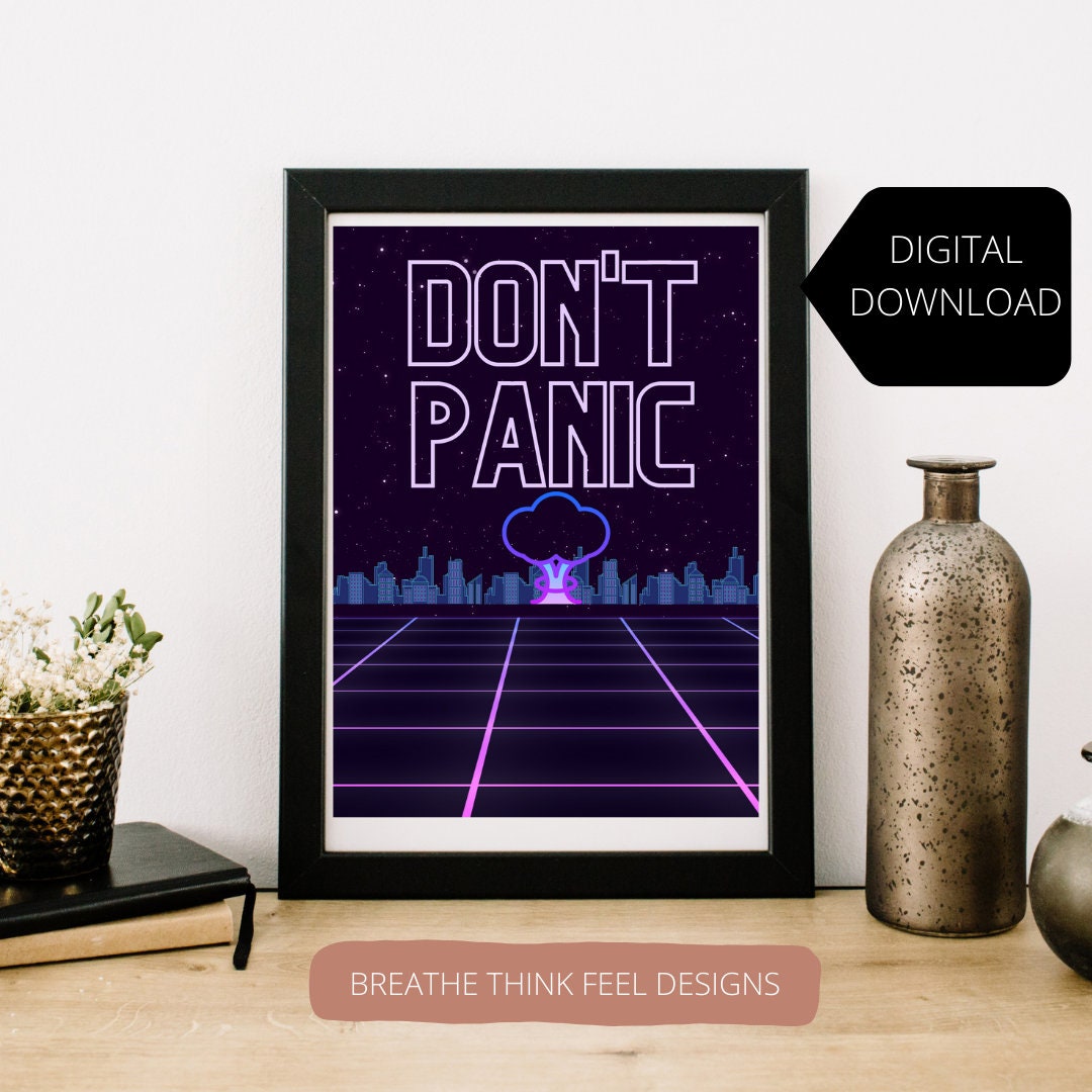 Coldplay DONT PANIC Song Lyrics Poster Print Wall Art