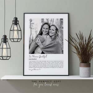 Custom Framed Prints, Mothers Day, Gift for Mom, Custom Gift for Mothers Day or Birthday, Personalized Prints , Photo Mum Definition