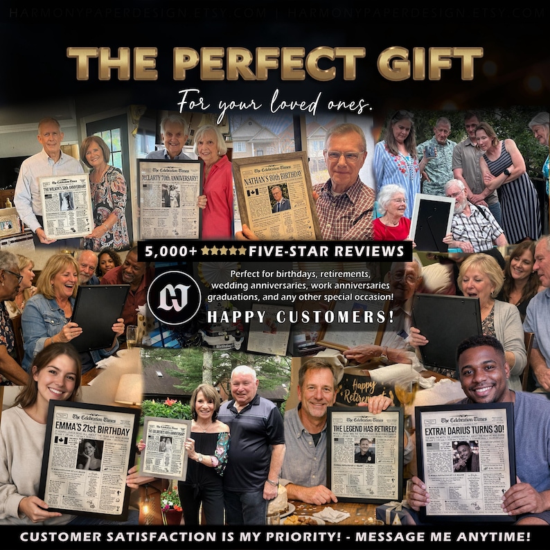 30th Birthday Personalized Newspaper Poster, Back in 1996, Gift for Men or Women
