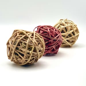 STUFFED VINEBALLS | 100% Organic and Healthy Chew for Rabbits, Bunnies, and Other Small Pets | All Natural, Organic and Safe