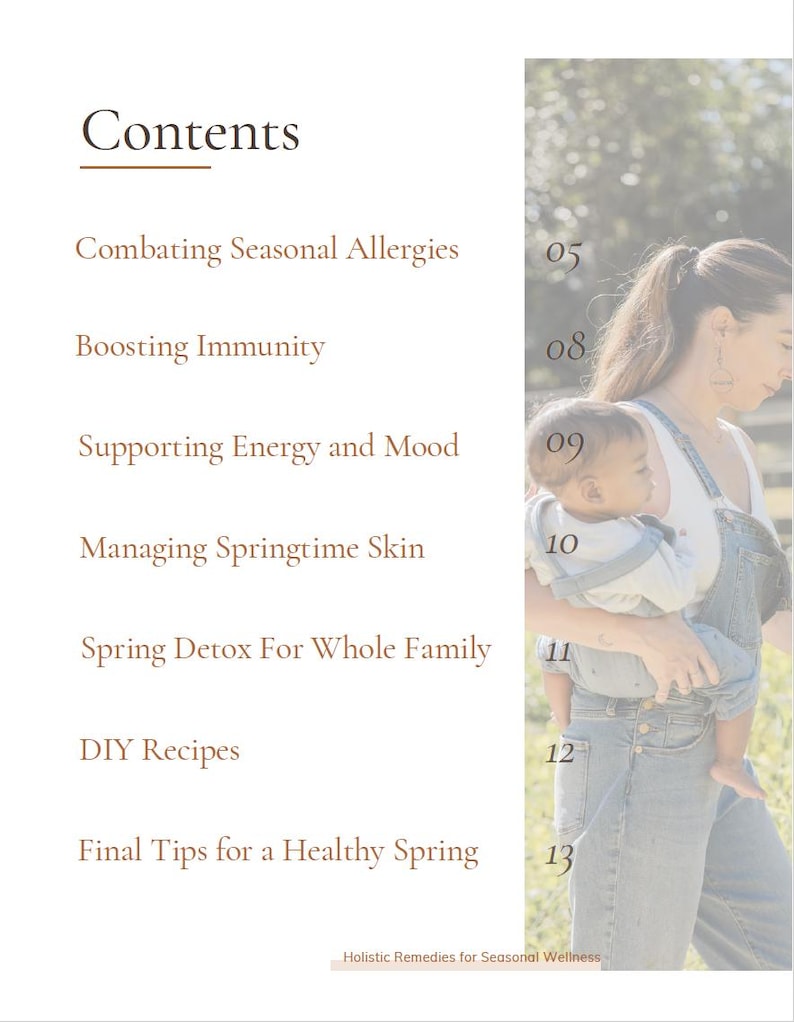 Spring Into Health: Holistic Remedies for Seasonal Wellness - Etsy