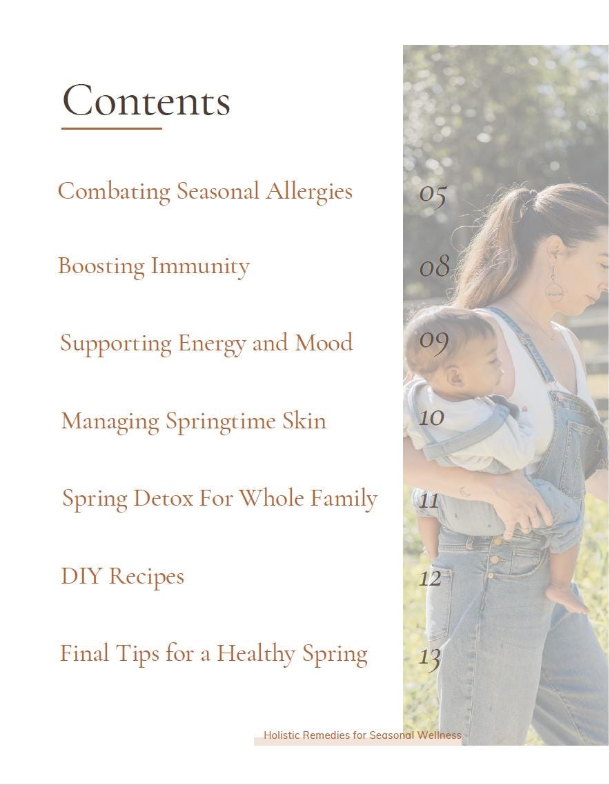 Spring Into Health: Holistic Remedies for Seasonal Wellness - Etsy