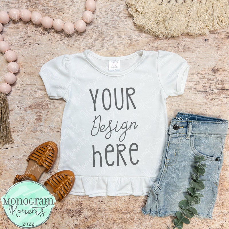 AJ Blanksssrufflegirl's Short Sleeve Mockup Everyday Mockup Etsy