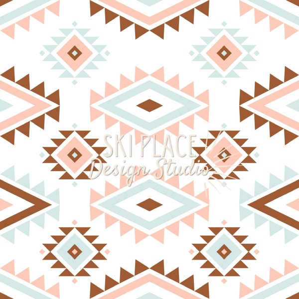 Pink Aztec Pattern - Etsy