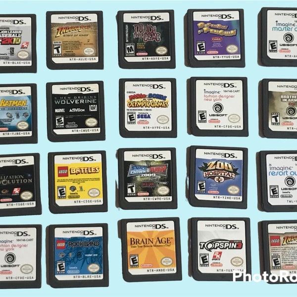 Nintendo DS Games *Choose Your Cartridge* Mario, Lego, 2K Sports, Indiana Jones, Imagine & More 2000s DS Video Games Sold Separately