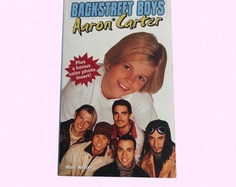 1999 Backstreet Boys Aaron Carter Book 90s Softcover Biographical Chapter Book Used As-Is *Vintage Condition - See Description*