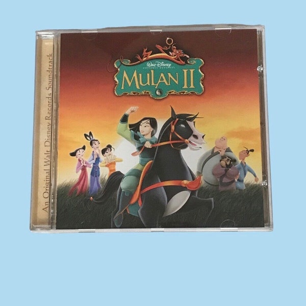 Disney Mulan II CD | 2004 Walt Disney Records Mulan 2 Official Soundtrack Disc With Original Case & Front Insert *Preowned- See Description*