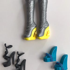 Choose Your Own Monster High Shoes Mattel Mh Replacement Doll Heels Boots Slippers for Collecting or OOAK Used As-Is Pairs Sold Separately image 6