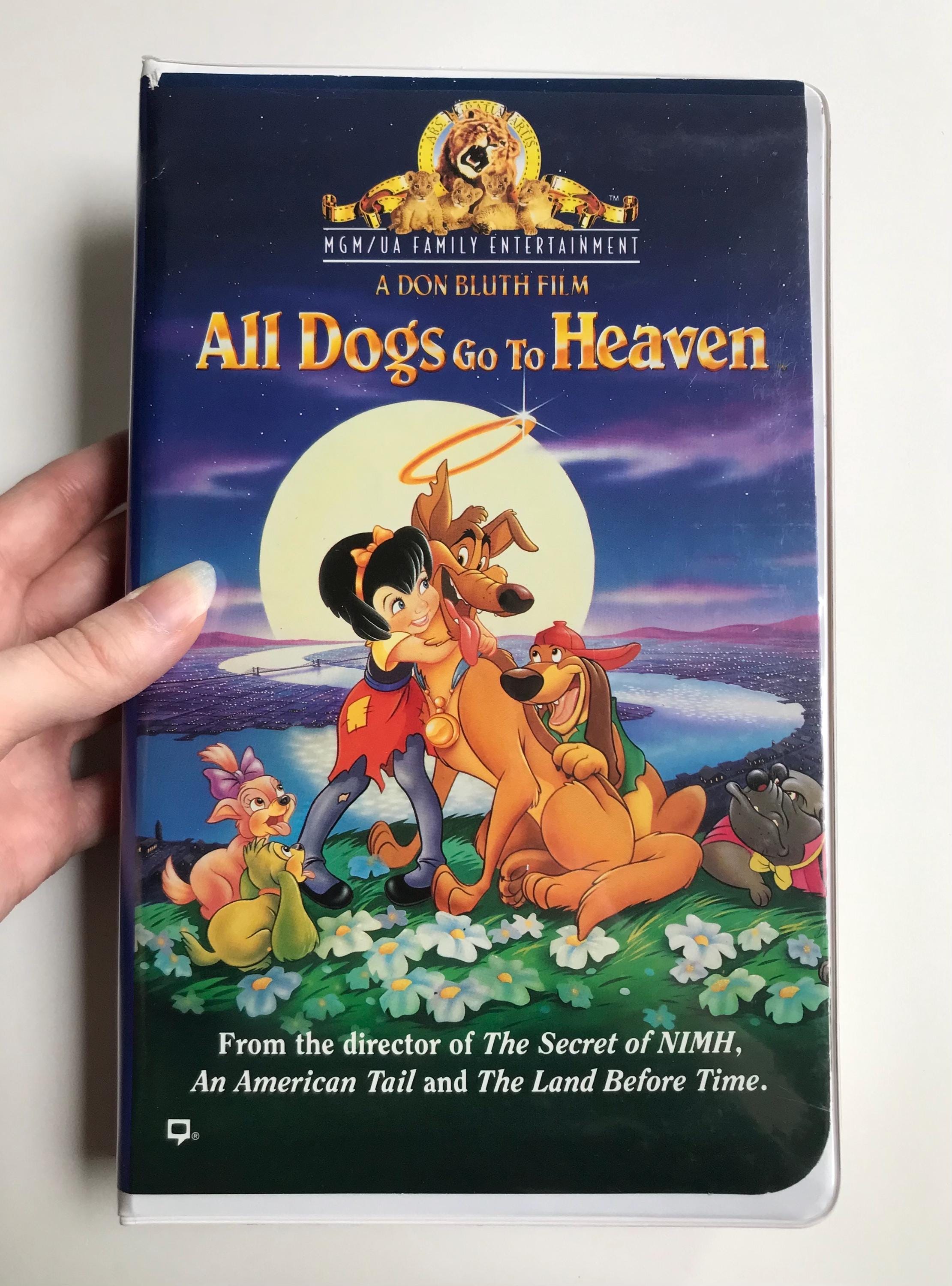 All Dogs Go to Heaven VHS Movies 1990s Don Bluth ADGTH 1 & 2 Video ...