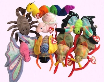 Choose Your Own TY Beanie Baby Bug Plush 1990s 2000s Insect Toy Stuffed Animal Used Sold Separately *Preowned Condition - See Description*