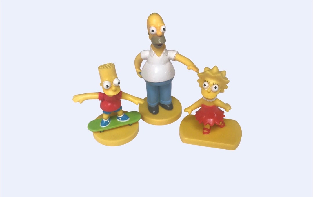 Vintage Simpsons Kellogg's Figurine Set 2003 Fox Homer Etsy
