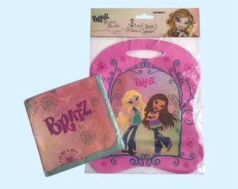 Sealed Bratz Party Napkins & Loot Bags Set 2000s NOS Party Supplies Bratz Fashion Pixiez Unopened As-Is *Vintage Condition- See Description*