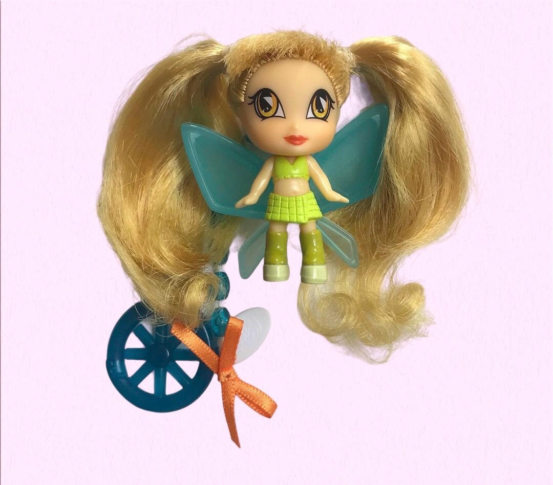 2005 Winx Club Pixie Kisses Chatta Doll 2.25