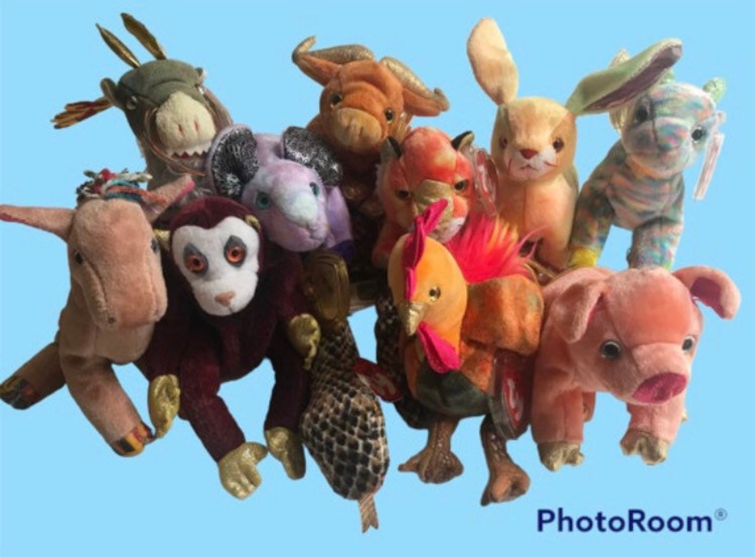 TY Chinese Zodiac Beanie Babies Choice of Rat Ox Tiger Etsy