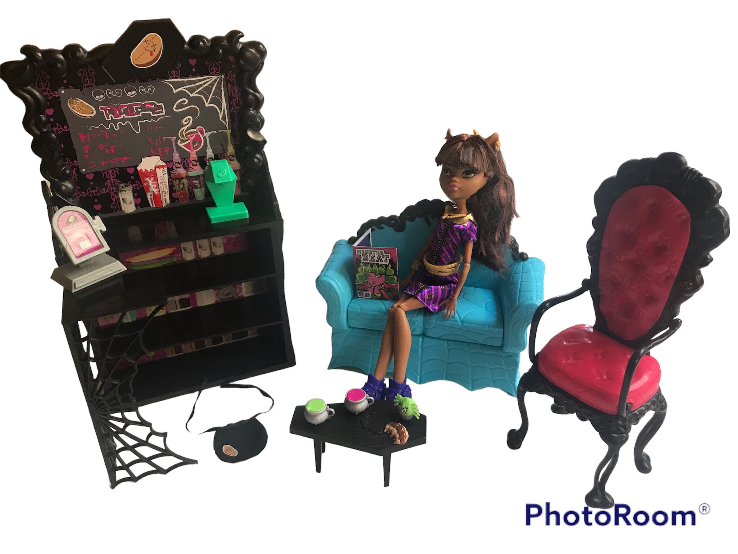 Monster High Coffin Bean Clawdeen Wolf Set Mattel MH Doll & - Etsy