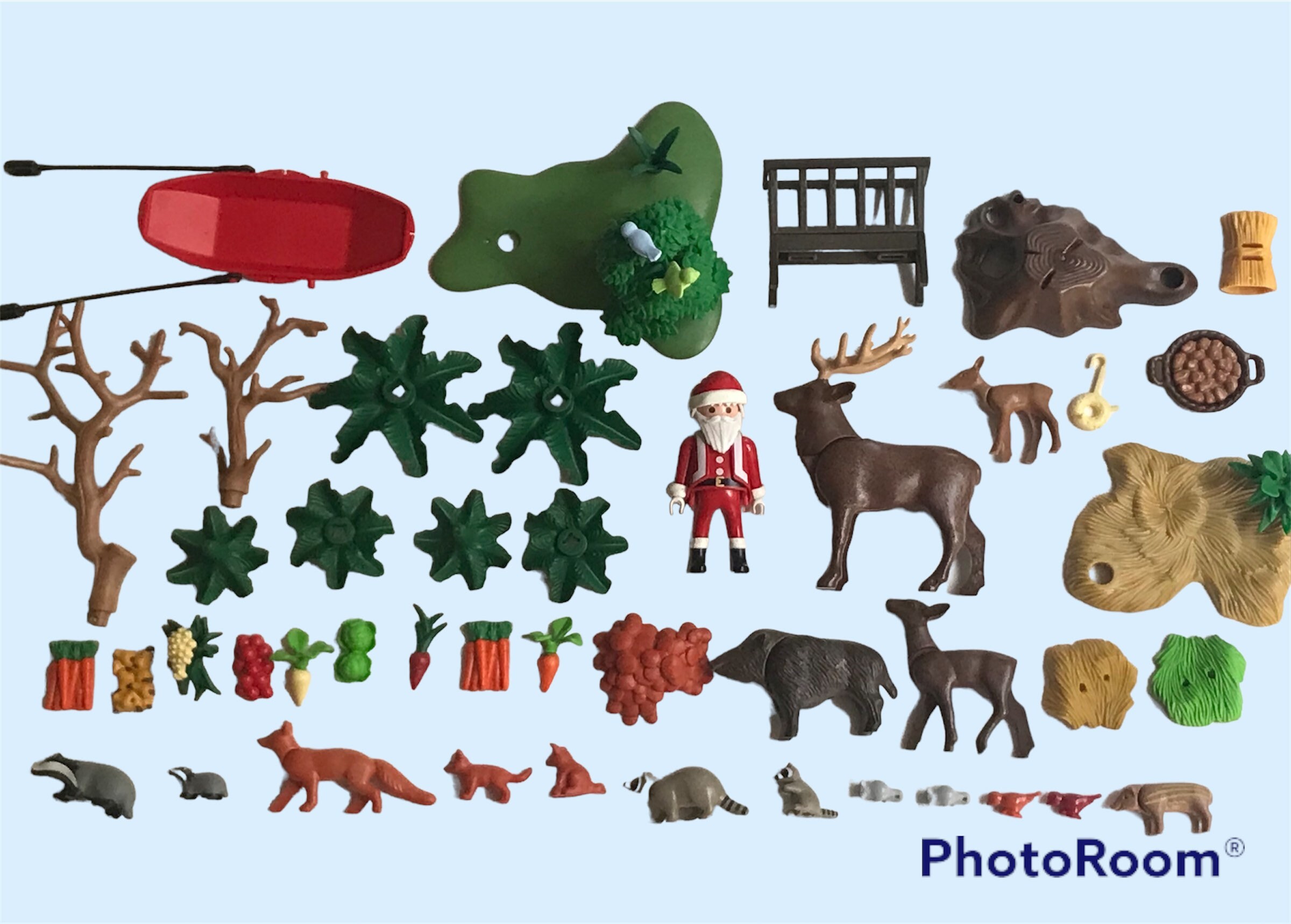 Playmobil Christmas Winter Holiday Lot 45 Pcs Playmobil Advent