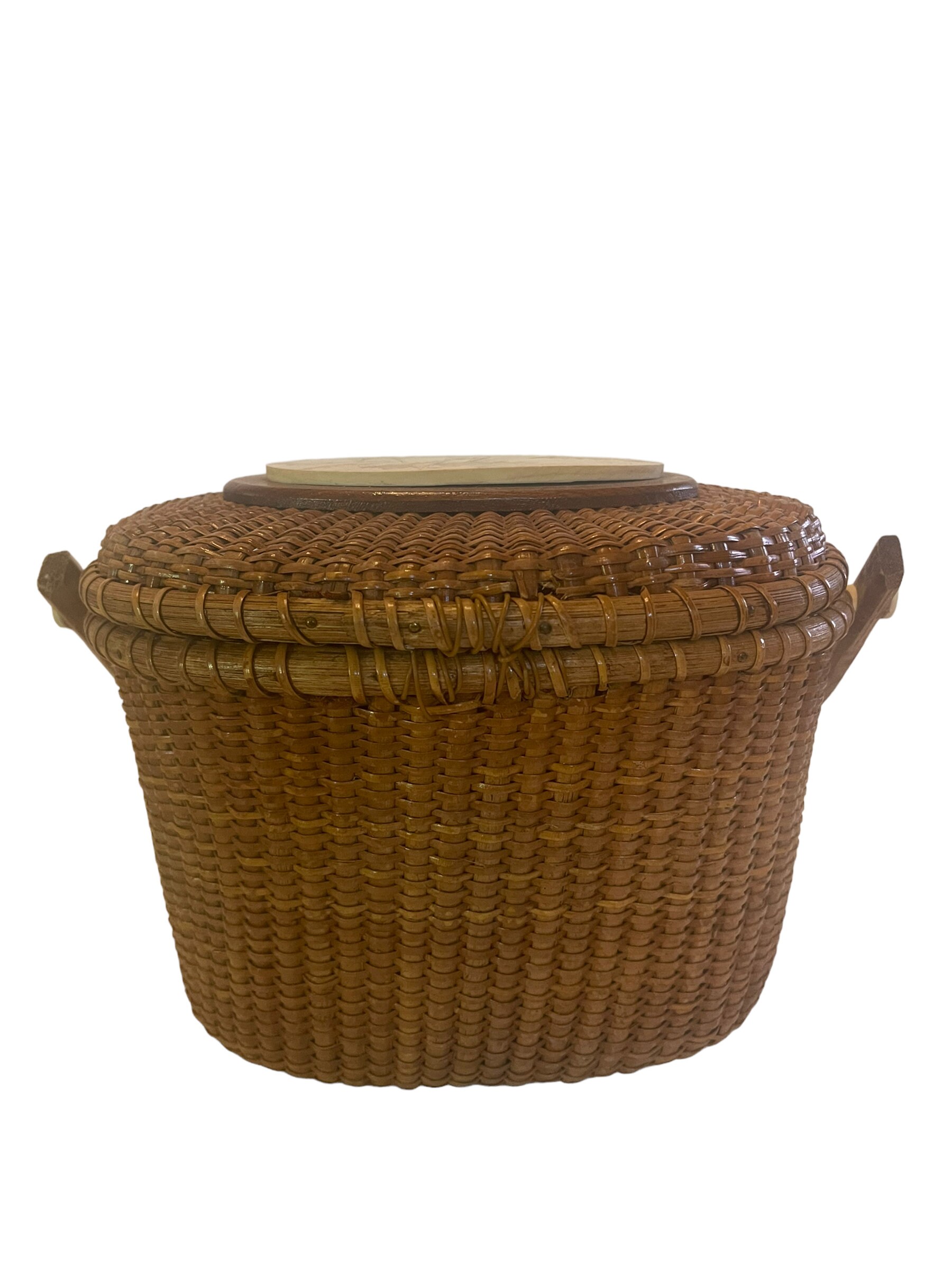 Farnum Nantucket Basket Creel Handbag Etsy