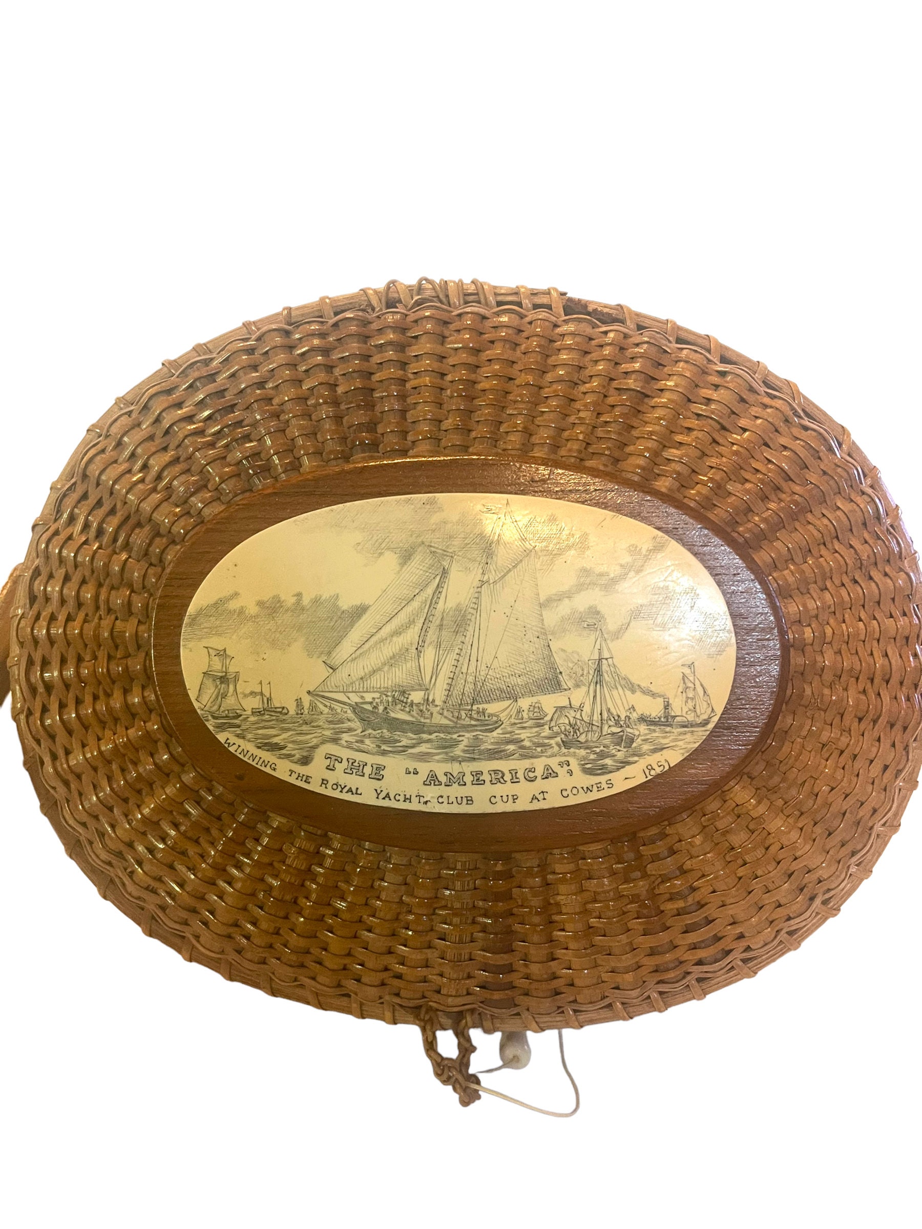 Farnum Nantucket Basket Creel Handbag Etsy