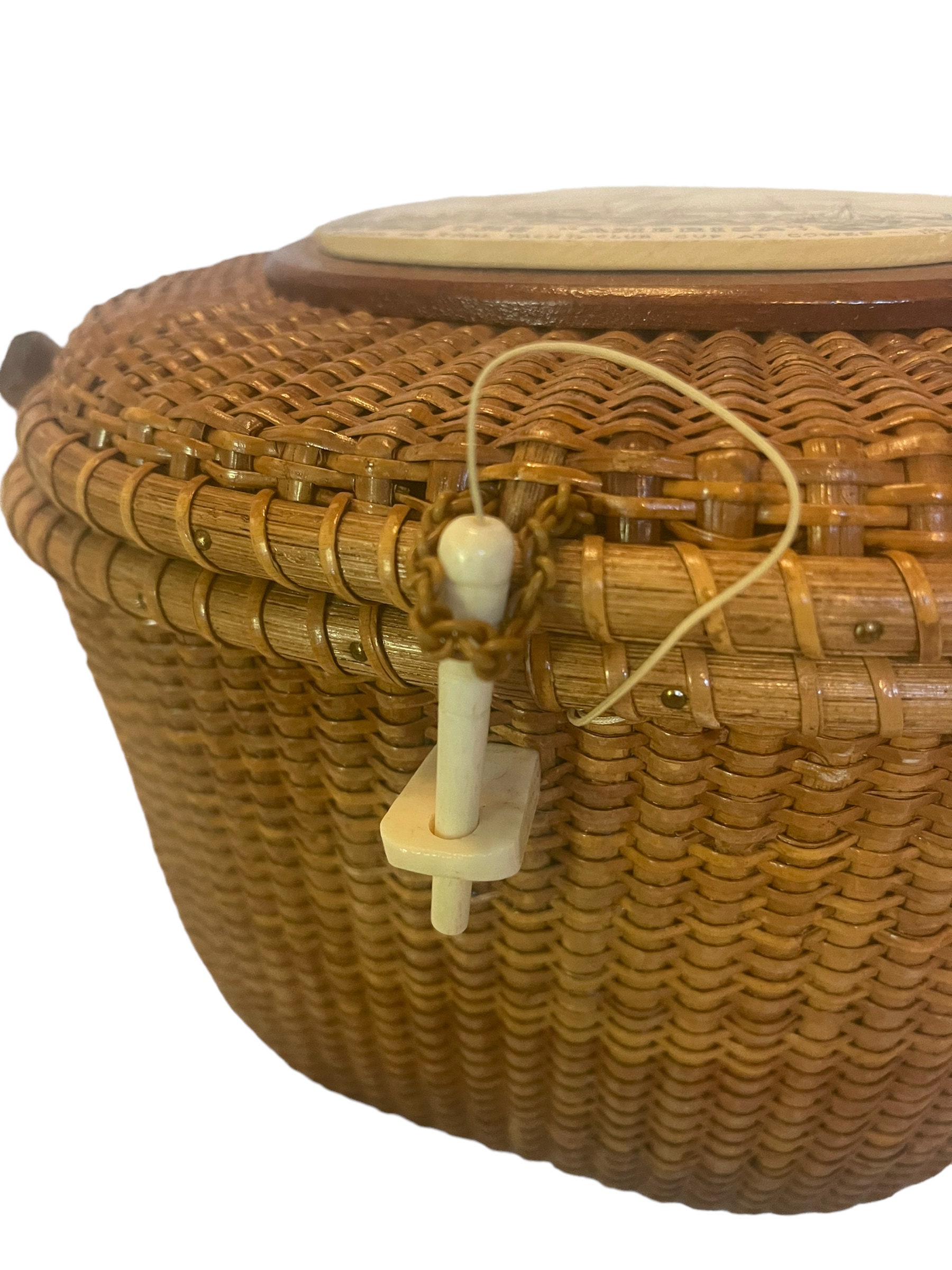 Farnum Nantucket Basket Creel Handbag Etsy