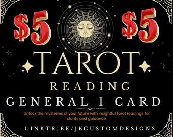 Personalisierte Tarot-Lesung | 1 Kartengriff | Lieferung am selben Tag | Schriftliche Tarot Legung | Liebe Lektüre | Spirituelle Anleitung | Tarot-Botschaft