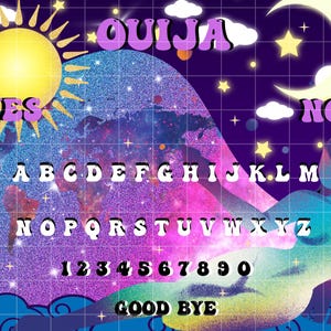 Printable Ouija Board , Ms. Universe Design, Wiccan, Spells, Moon Rituals. Spiritual Board for Manifesting, Spiritual Printable, 11.5x8