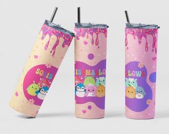 Squishmallows Digital Download PNG 20 oz Tumbler Wrap