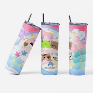 Dreamy, SQUISMALLOW, Cute Plushies  Design, 20 oz Skinny Tumbler, Sublimation PNG Digital File