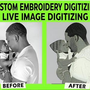 Digitalizzazione di ricami personalizzati: digitalizzazione di animali domestici e ritratti