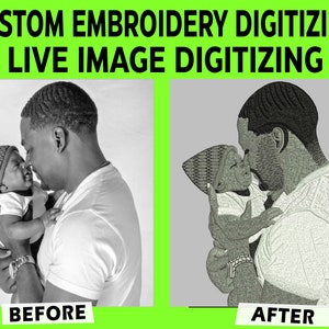Custom Embroidery Digitizing: Pet & Portrait Digitizing