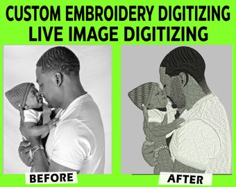 Custom Embroidery Digitizing: Pet & Portrait Digitizing