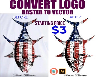 Custom Image to Vector Conversion: SVG, EPS, AI Files