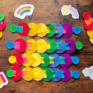 Button Threading Fine Motor Activity - Etsy UK