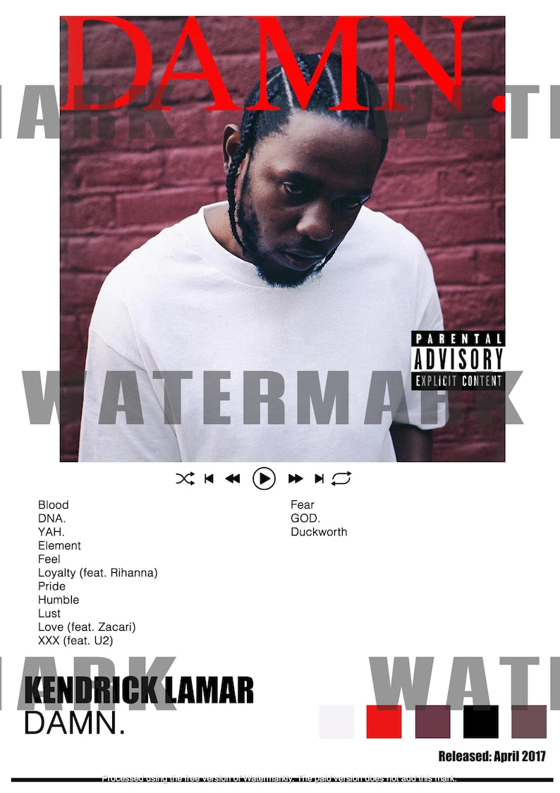 Digital Music Poster - Album Poster Print - Album Art , Wall Print ...