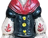 Popeye Sailor Man 5 quot Cast Iron Bank Figurine FREE SHIPPING