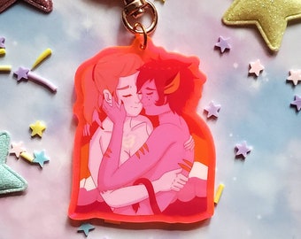 Catradora lesbian pride flag charm