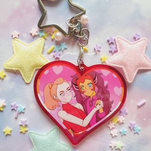 Catradora prinses prom hart sleutelhanger