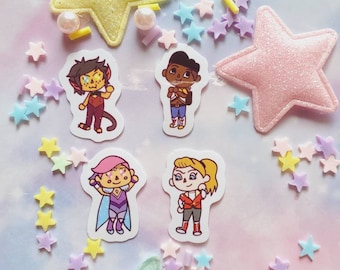 She-ra crossing best friends squad mini sticker set
