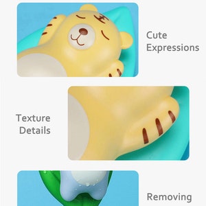Leaf Lounger Bear Bath Toy, Wind Up Animal Bath Toys, Bath Toy for Kids and Toddlers, Cute Bath Toy image 6