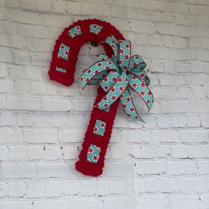 Candy cane door hanger, Christmas decor, holiday decor