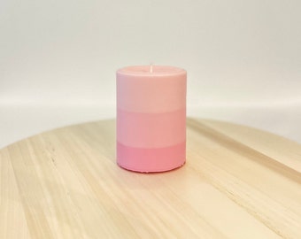 ピンクオンブレナンバー1ワックスキャンドル - Etsy 日本